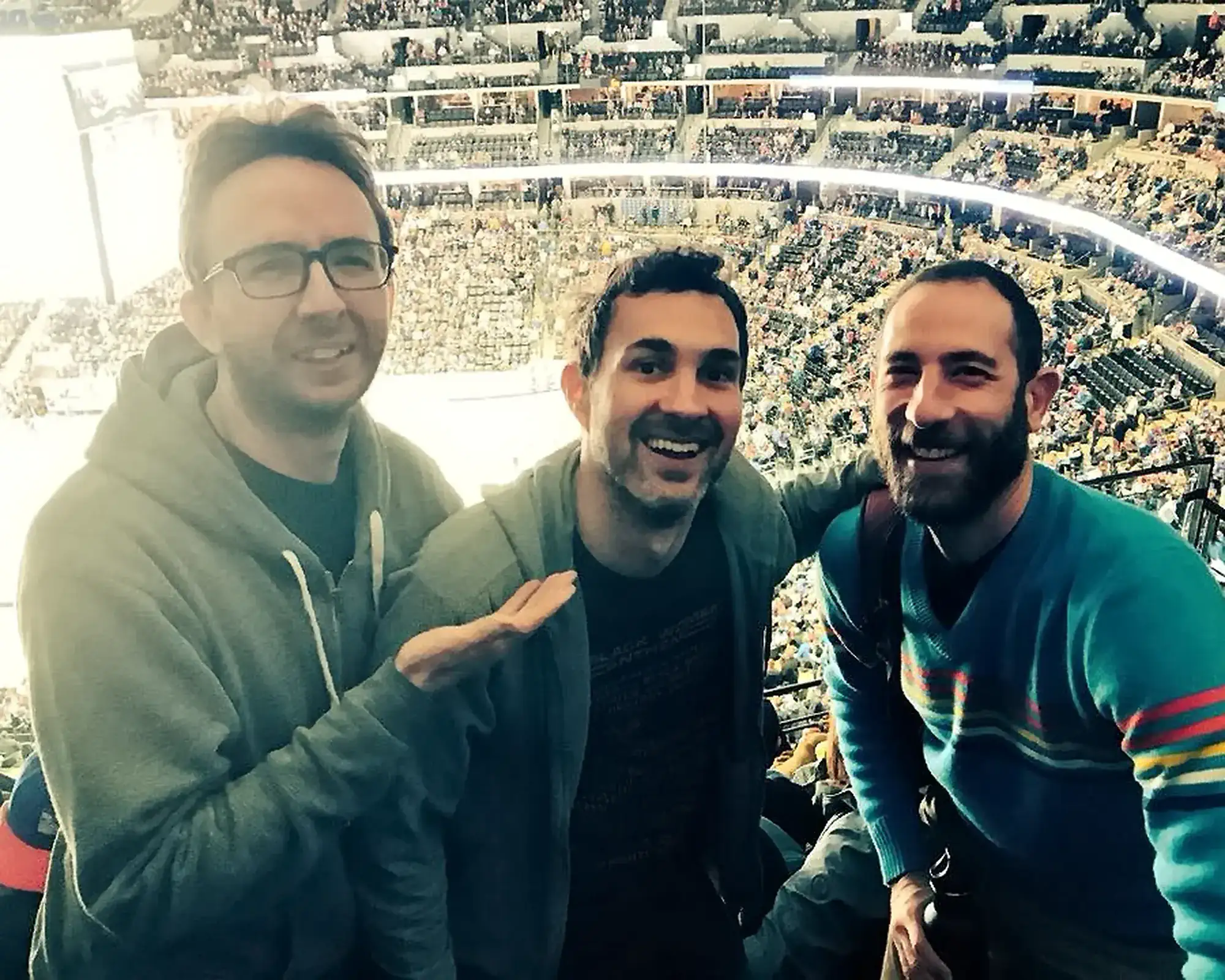 With Ari Shaffir at a Hockey Game in New York | Mark Normand and Joe List | Tuesdays with Stories Comedians Mark Normand and Joe List of Tuesdays with Stories with Ari Shaffir at a hockey game. Find Mark Normand Tour Dates and Joe List Tour Dates at www.tuesdayspod.com/find-a-show