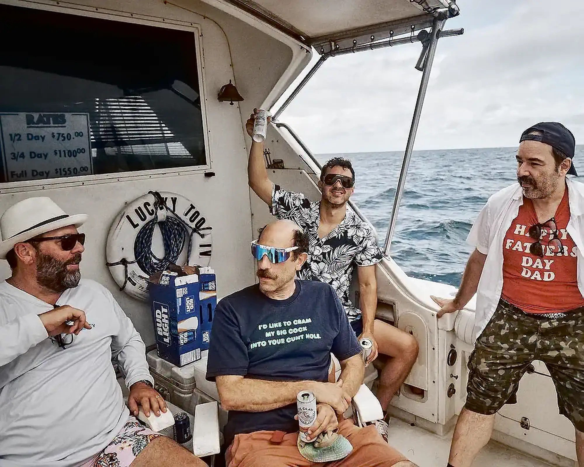 Bert Kreischer, Ari Shaffir, and Matt Salacuse Fishing on a Fishing Boat with Mark | Mark Normand and Joe List | Tuesdays with Stories Comedians Bert Kreischer and Ari Shaffir with photographer Matt Salacuse fishing on a fishing boat with Comedian Mark Normand of Tuesdays with Stories. Find more about Mark at www.tuesdayspod.com/mark-normand