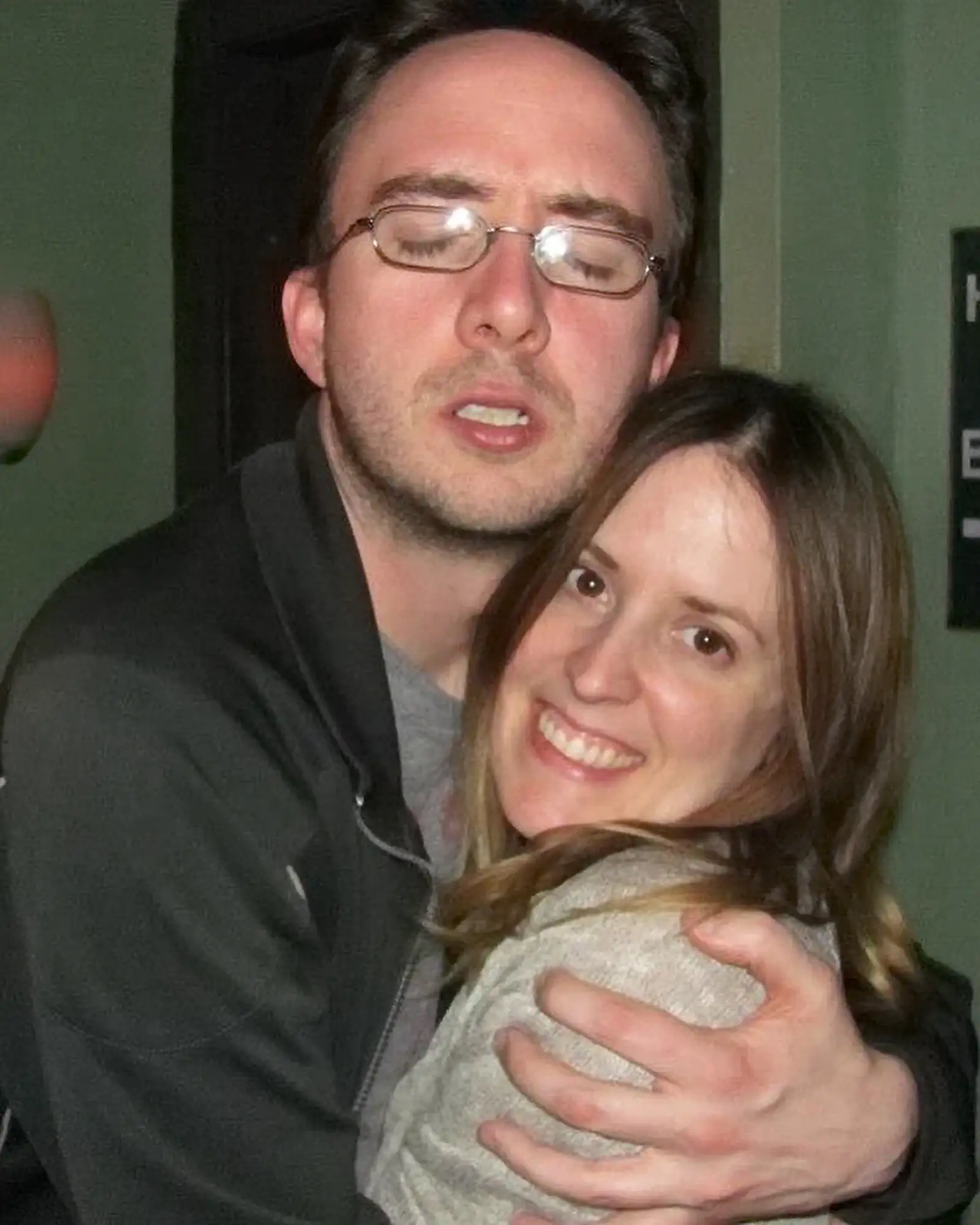 Joe Hugging His Wife, Sarah Tollemache | Joe List | Tuesdays with Stories Comedian Joe List of Tuesdays with Stories hugging his wife, comedian Sarah Tollemache. Find more about Joe and Sarah at www.tuesdayspod.com/joe-list