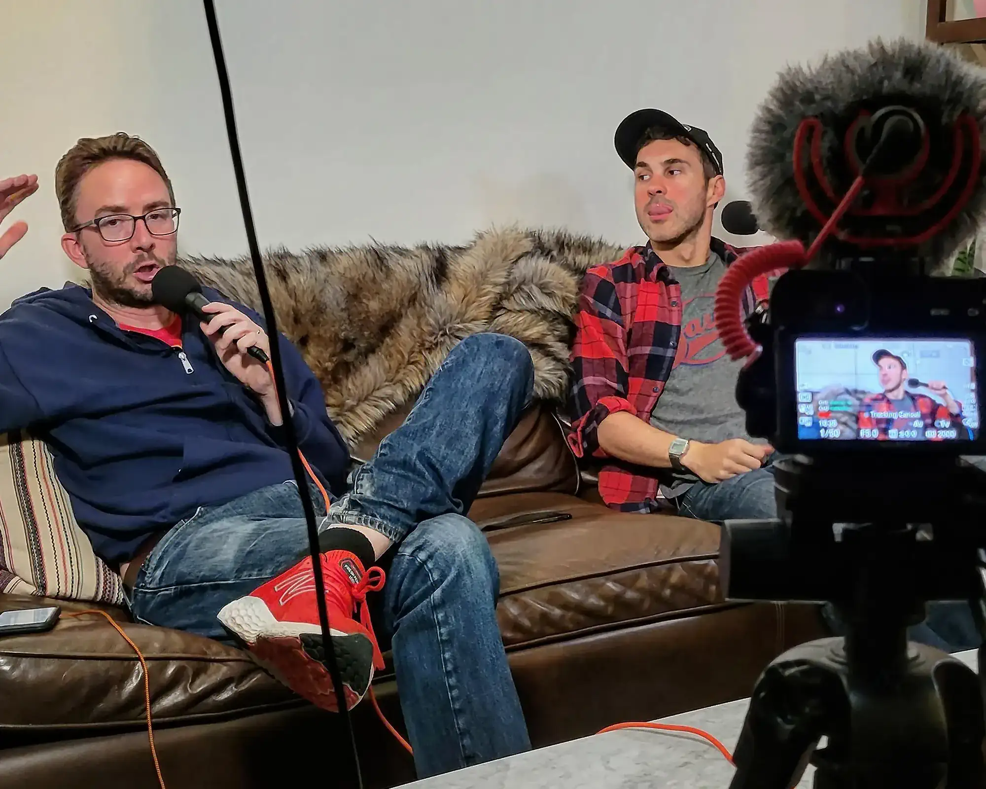 Behind the Camera During the Podcast | Mark Normand and Joe List | Tuesdays with Stories Comedians Mark Normand and Joe List of Tuesdays with Stories. Find Mark Normand Tour Dates and Joe List Tour Dates at www.tuesdayspod.com/find-a-show