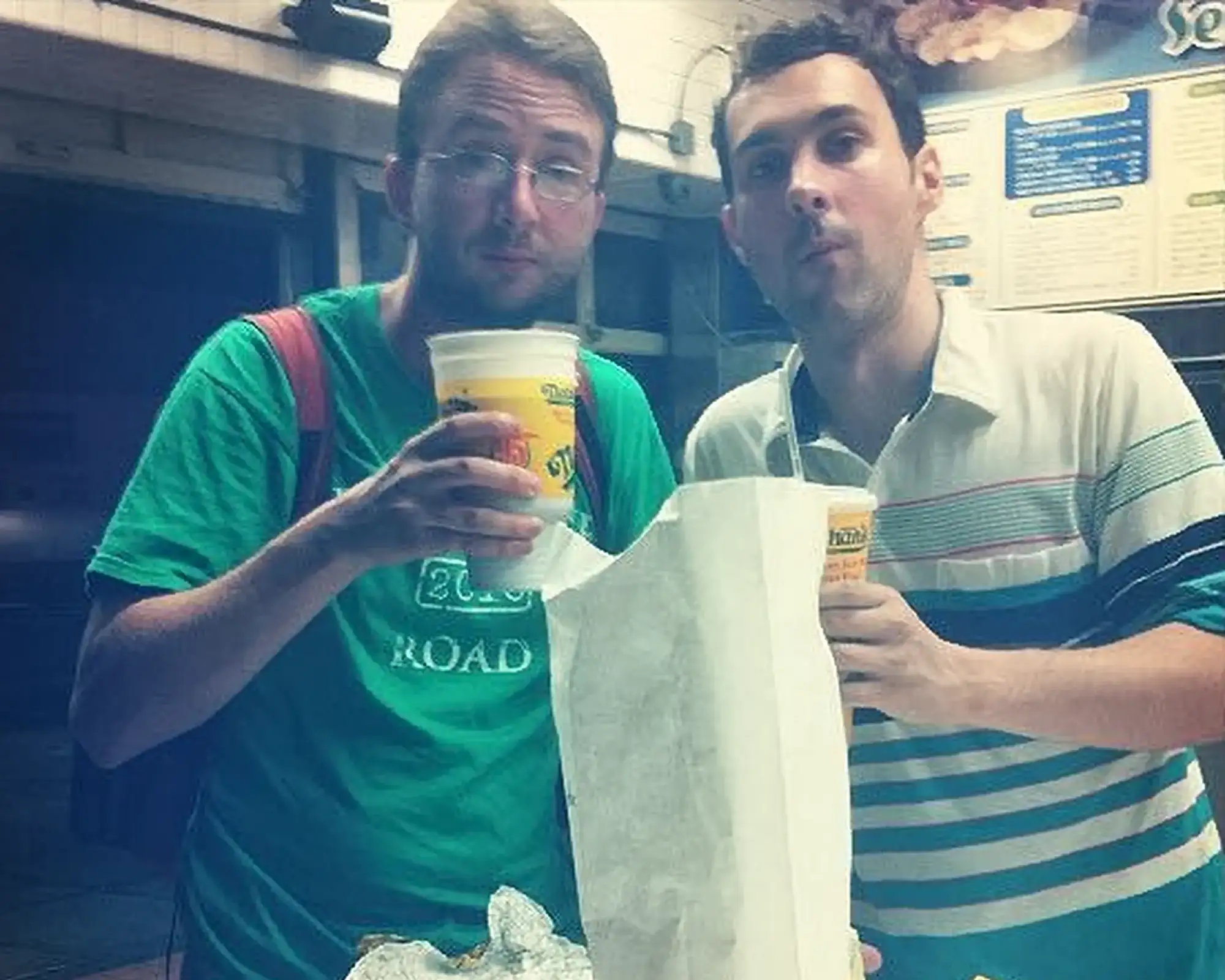 Eating at Nathan's Famous Hotdogs | Mark Normand and Joe List | Tuesdays with Stories Comedians Mark Normand and Joe List of Tuesdays with Stories eating at Nathan's Famous Hotdogs in NY. Find Mark Normand Tour Dates and Joe List Tour Dates at www.tuesdayspod.com/find-a-show