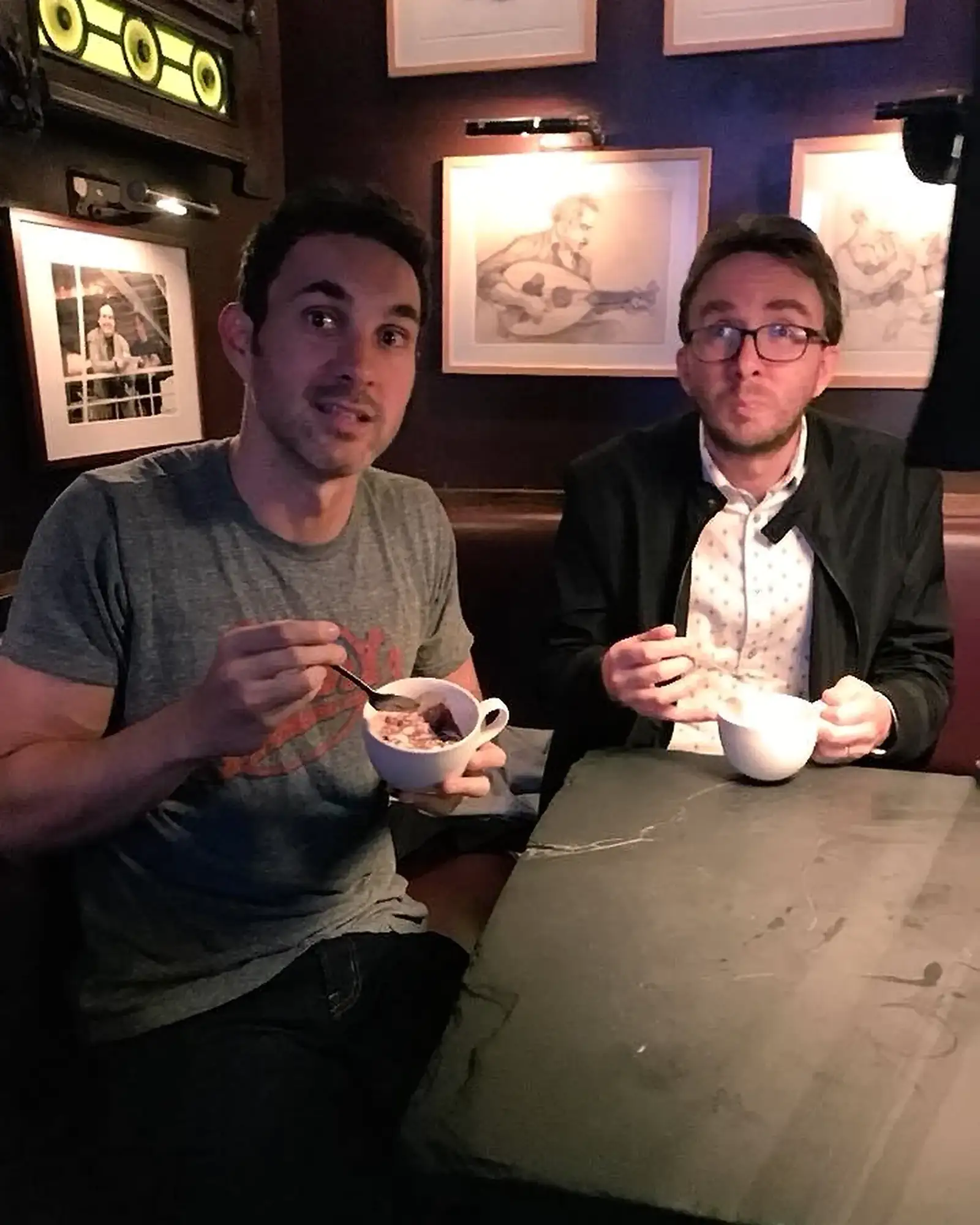 Eating Ice Cream in the Club | Mark Normand and Joe List | Tuesdays with Stories Comedians Mark Normand and Joe List of Tuesdays with Stories eating ice cream in the comedy club. Find Mark Normand Tour Dates and Joe List Tour Dates at www.tuesdayspod.com/find-a-show