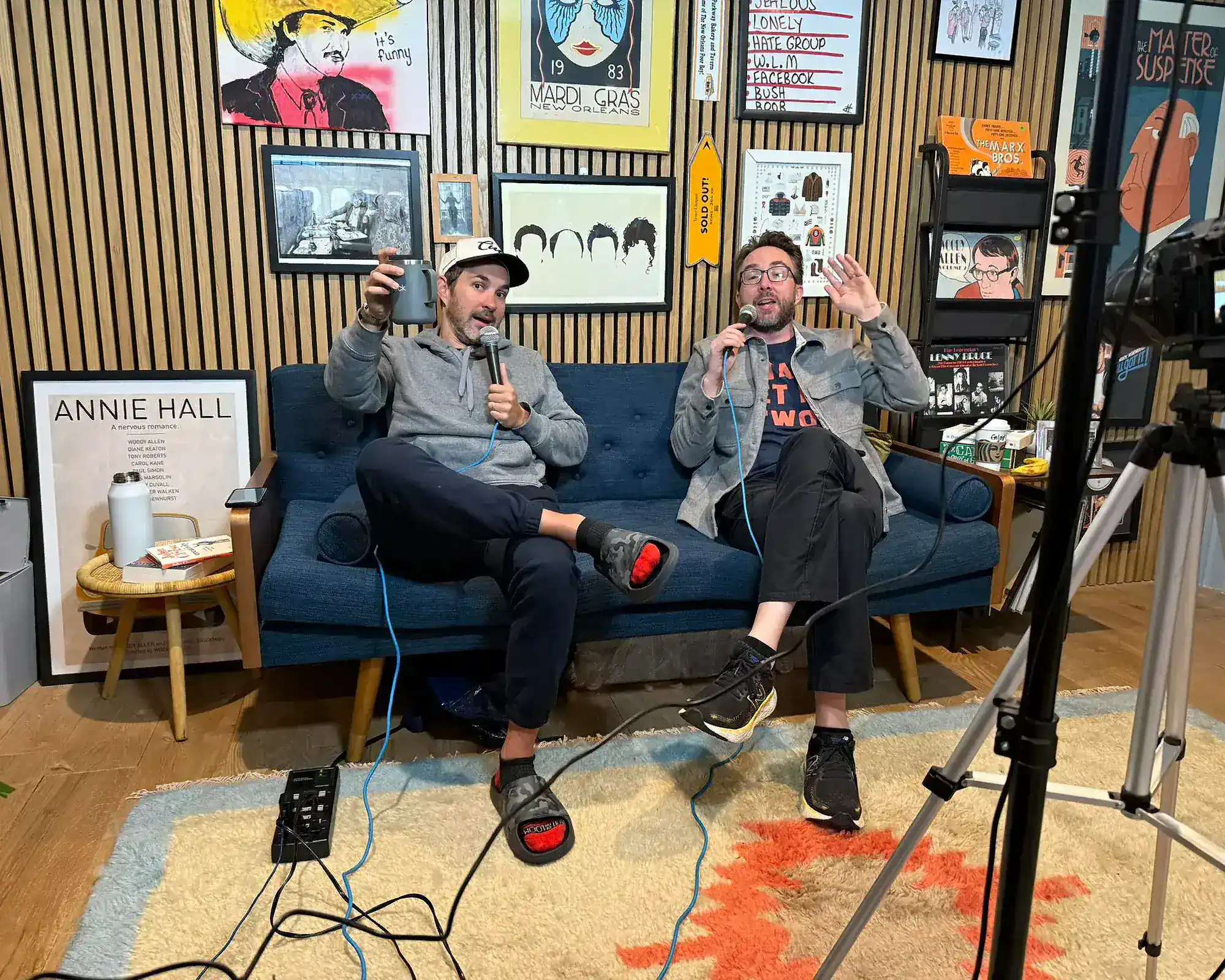 In the Studio Before the Episode Starts | Mark Normand and Joe List | Tuesdays with Stories Comedians Mark Normand and Joe List of Tuesdays with Stories in the Tuesdays with Stories Studio. Find Mark Normand Tour Dates and Joe List Tour Dates at www.tuesdayspod.com/find-a-show