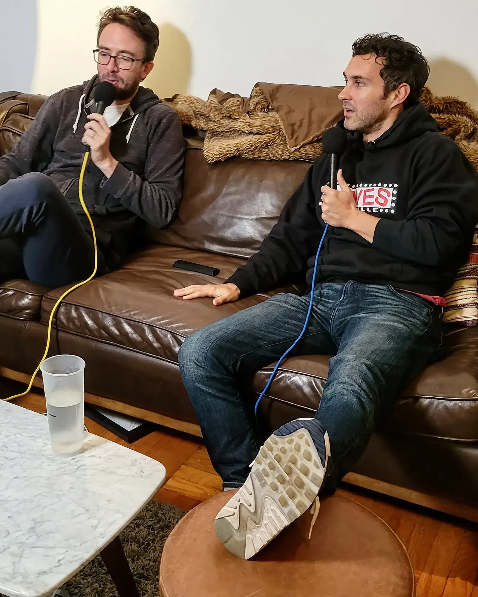 Mark and Joe on the Couch | Mark Normand and Joe List | Tuesdays with Stories Comedians Mark Normand and Joe List of Tuesdays with Stories on the couch. Find Mark Normand Tour Dates and Joe List Tour Dates at www.tuesdayspod.com/find-a-show