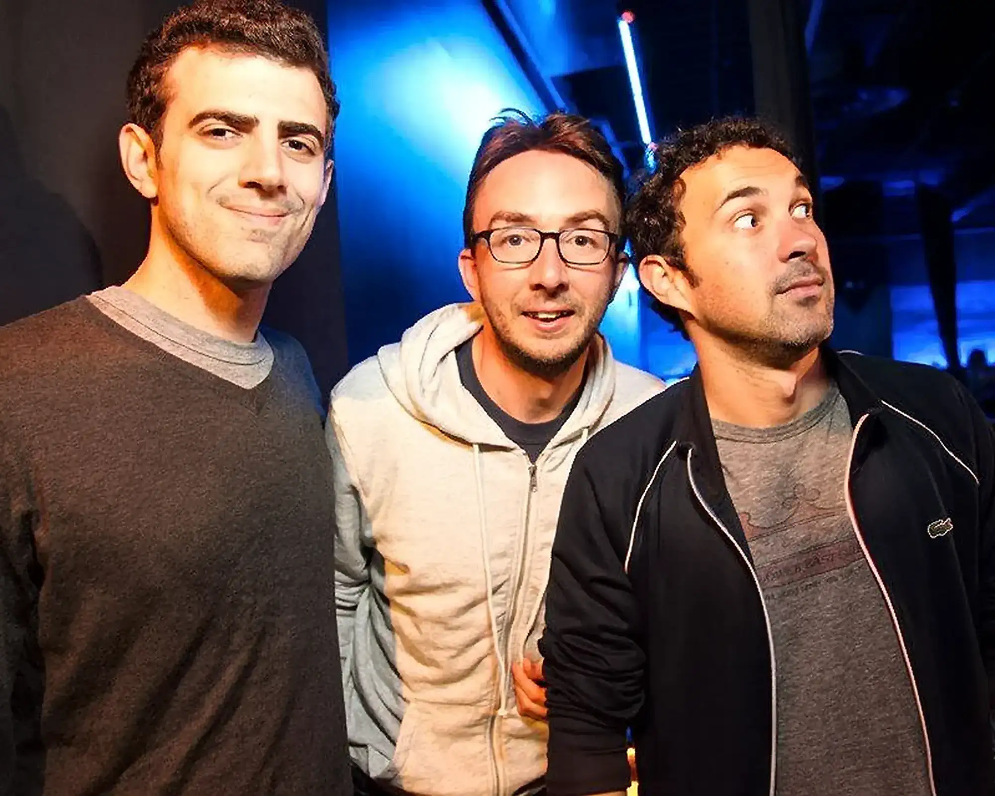 Mark Normand and Joe List with Sam Morril Comedians Mark Normand and Joe List of Tuesdays with Stories with comedian Sam Morril (We Might Be Drunk). Find Mark Normand Tour Dates and Joe List Tour Dates at www.tuesdayspod.com/find-a-show